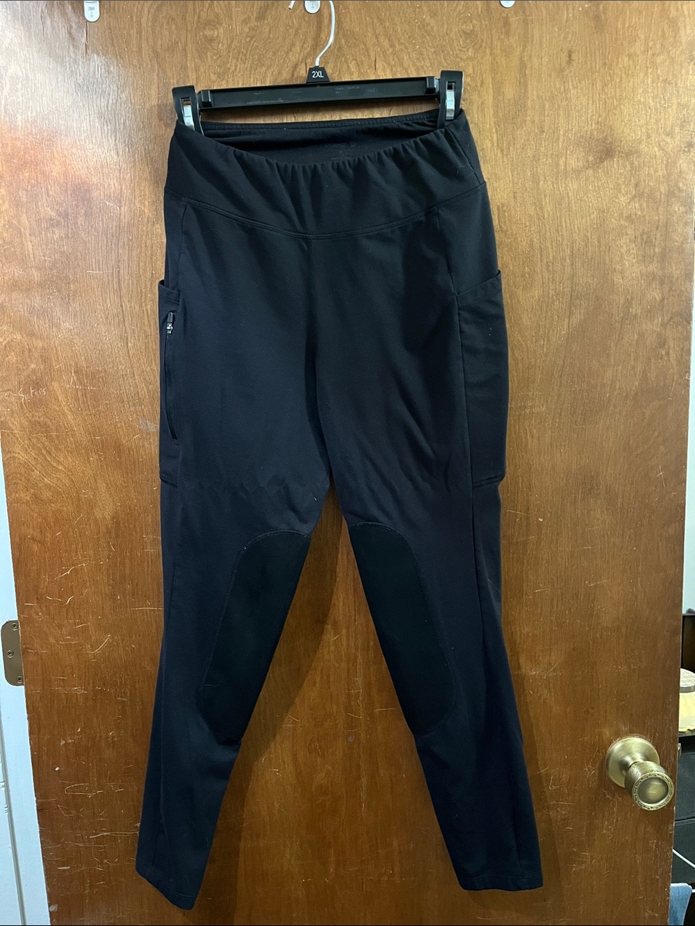 Baleaf Women's Black High-Rise Performance Leggings/breaches with Side Pockets